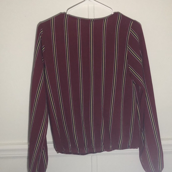 Small maroon blouse with stripes - Picture 2 of 2